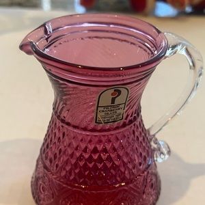 Cranberry glass by Pilgrim